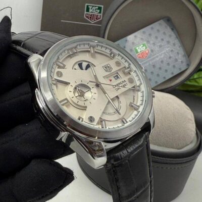 Tag CR7 Carrera Leather Watch