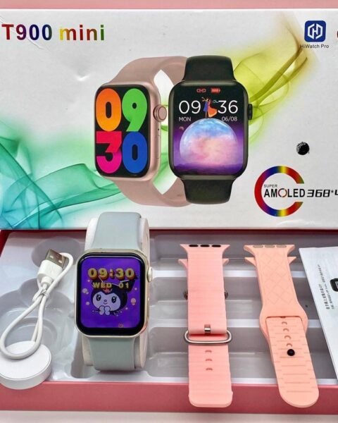 Grey Smart Series 12 smartwatch with 2.02‑inch touch screen, multiple straps and rugged design